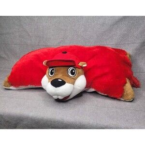 Buc-ee's Beaver Pillow 20" × 11" Plush Large Excellent Clean